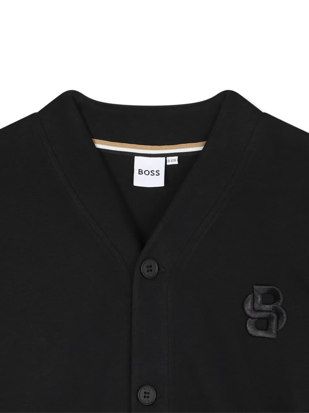 BOSS Kidswear Vest met knopen Zwart