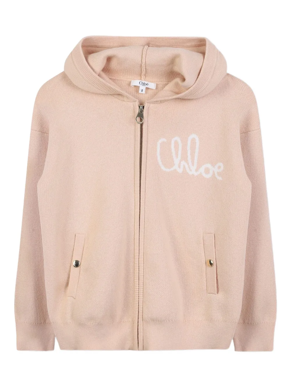 Chloé Kids Sweater met capuchon Beige