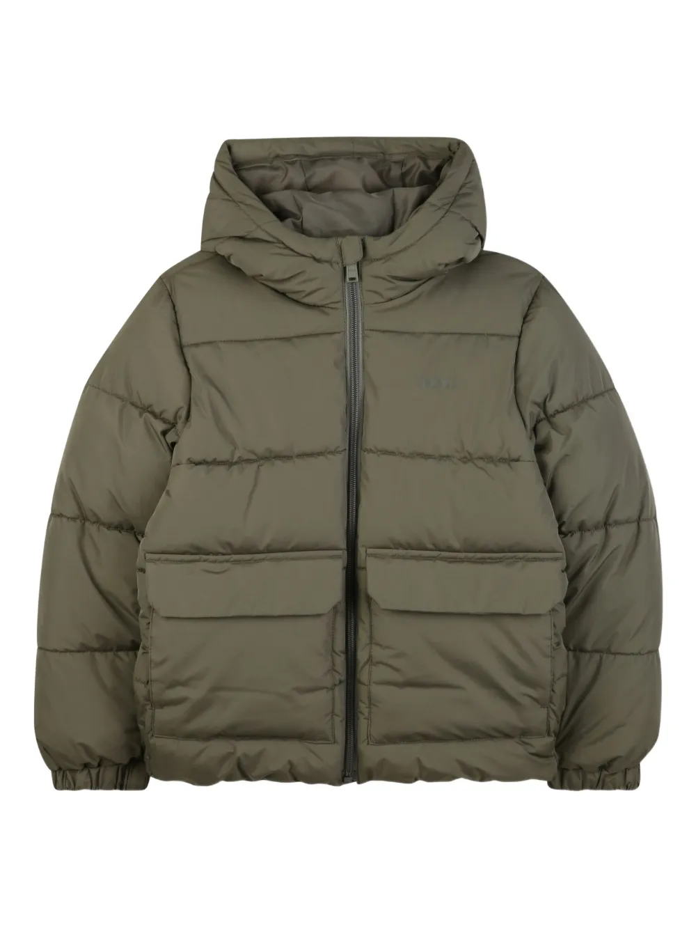 BOSS Kidswear Donsjack met capuchon Groen