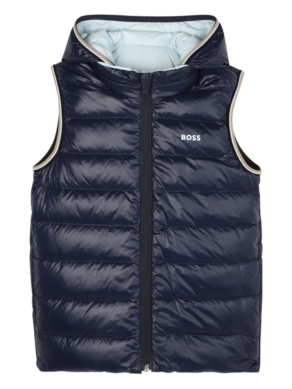 BOSS Kidswear Omkeerbare bodywarmer Blauw