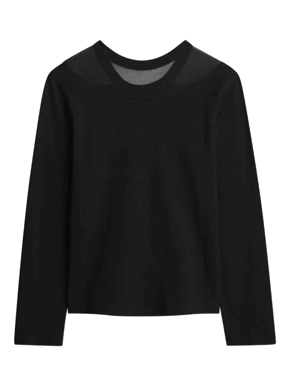 Dkny Kids T-shirt met mesh vlak en logo Zwart