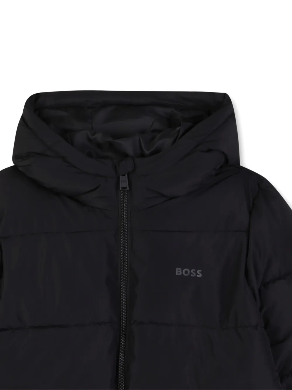 BOSS Kidswear Gewatteerd donsjack Zwart