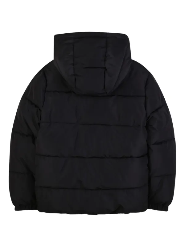 BOSS Kidswear フーデッド パデッドジャケット | ブラック | FARFETCH JP