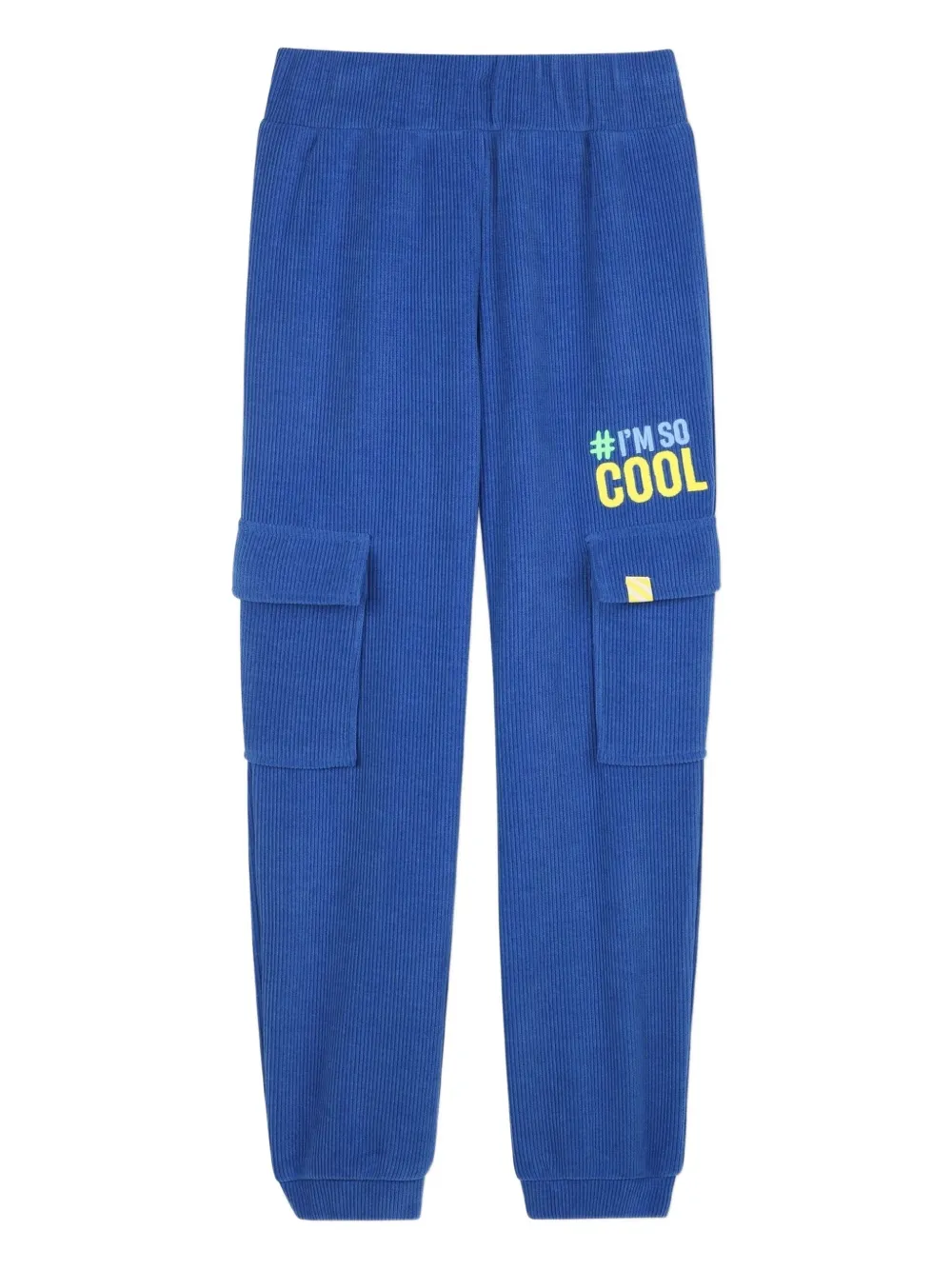 Billieblush Cargo broek met tekst Blauw