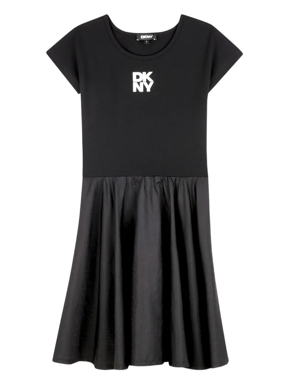 Dkny Kids T-shirt en jurk met logoprint Zwart