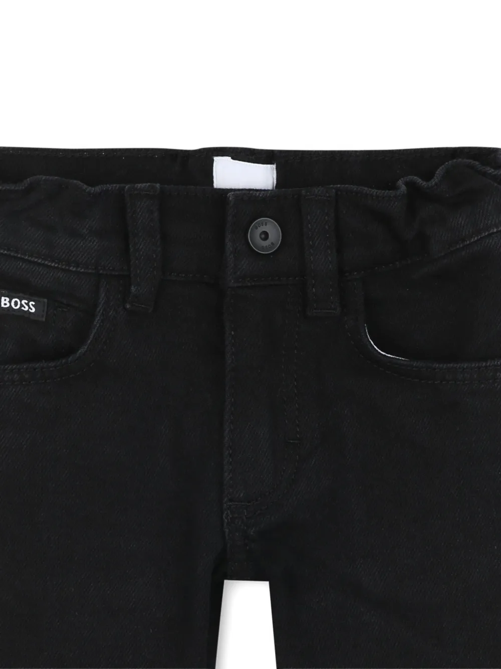 BOSS Kidswear Jeans met logolabel Zwart