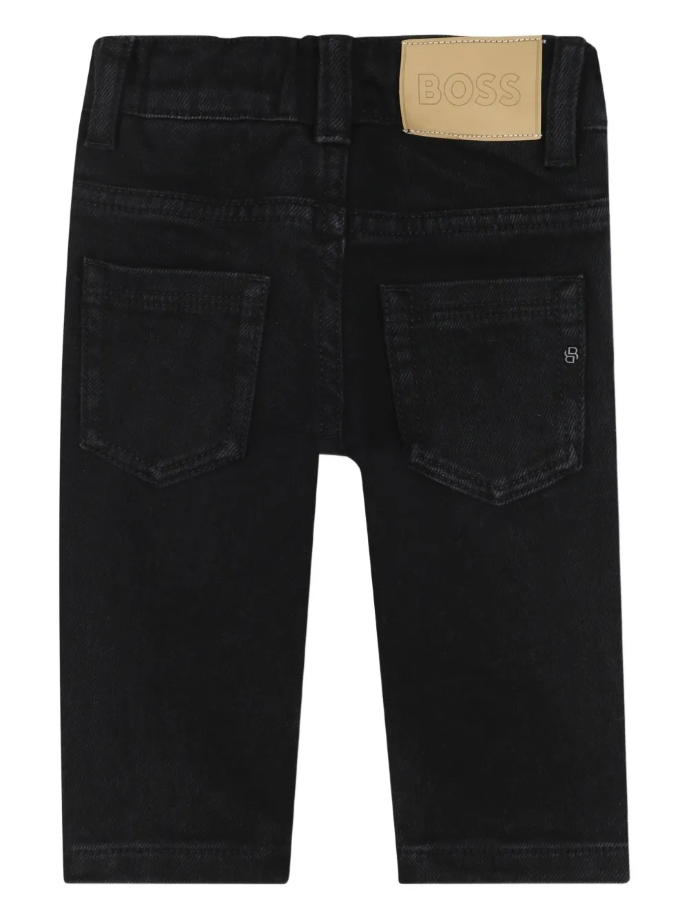 BOSS Kidswear Jeans met logolabel Zwart