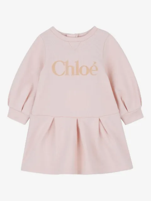 Chloé Kids logo-print dress