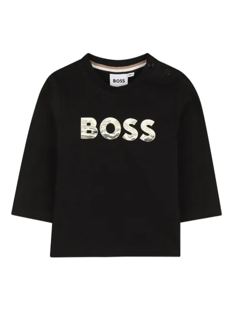 BOSS Kidswear long-sleeve logo T-shirt