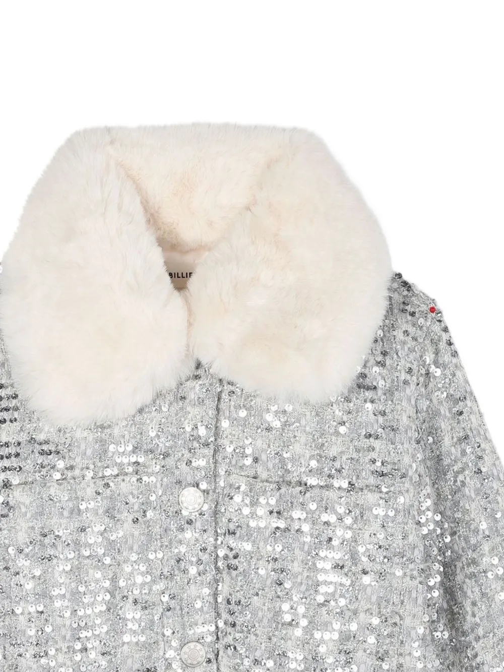 Billieblush Cropped jack verfraaid met pailletten Zilver