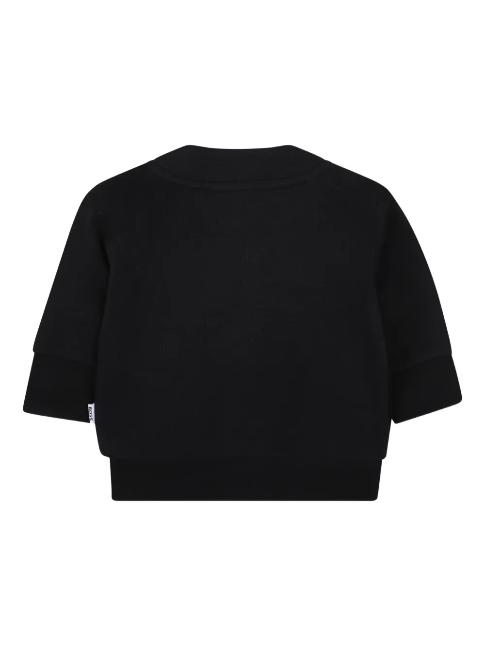 BOSS Kidswear Vest met knoop aan de voorkant Zwart
