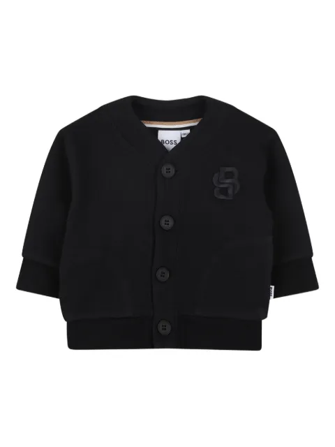 BOSS Kidswear Cardigan com abotoamento frontal