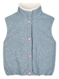 Billieblush sequinned sleeveless vest - Blue