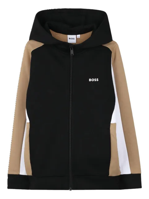 BOSS Kidswear colour-block hoodie