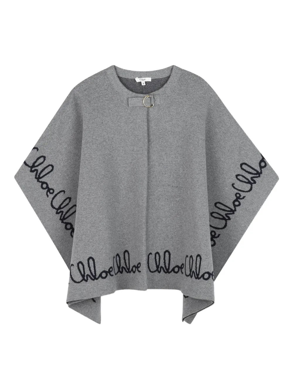 Chloé Kids Pet met geborduurd logo Grijs