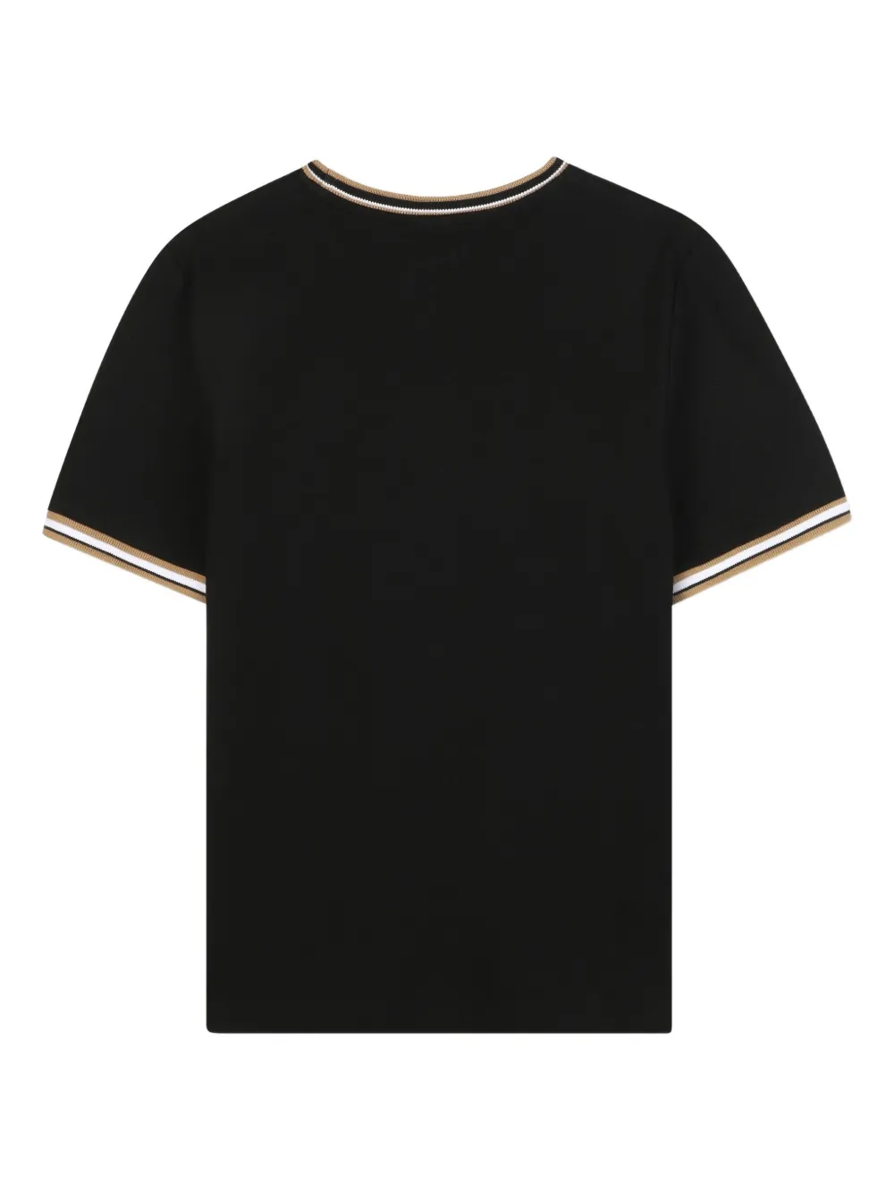 BOSS Kidswear T-shirt met ronde hals Zwart