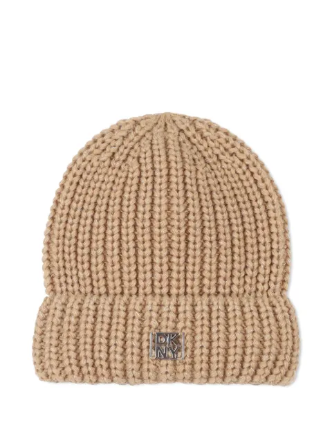 Dkny Kids ribbed-knit beanie hat