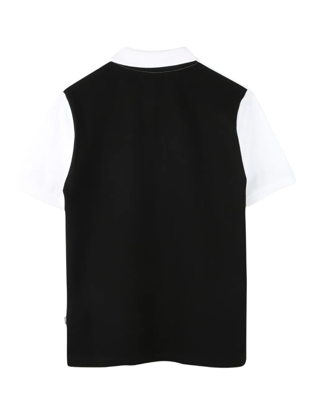 BOSS Kidswear Poloshirt met colourblocking Zwart