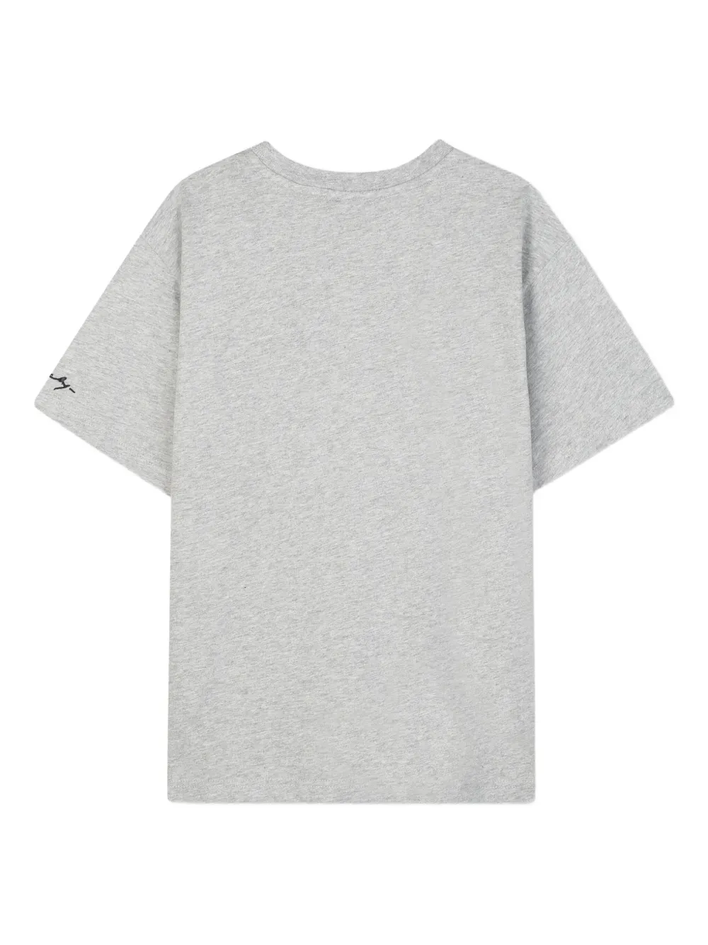 Givenchy Embroidered Short-sleeve T-shirt In Gray