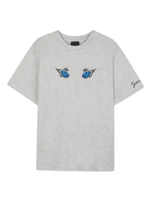 Moncler Enfant logo-patch short-sleeve T-shirt | Grey | FARFETCH UK