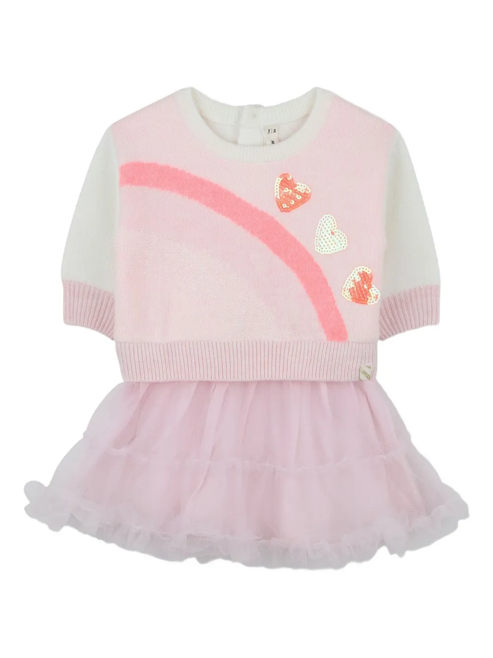 Billieblush Gebreide jurk verfraaid met hart Wit