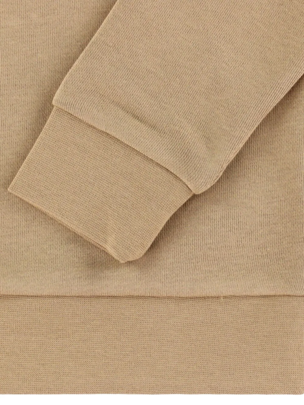 BOSS Kidswear Katoenen sweater met logoprint Beige