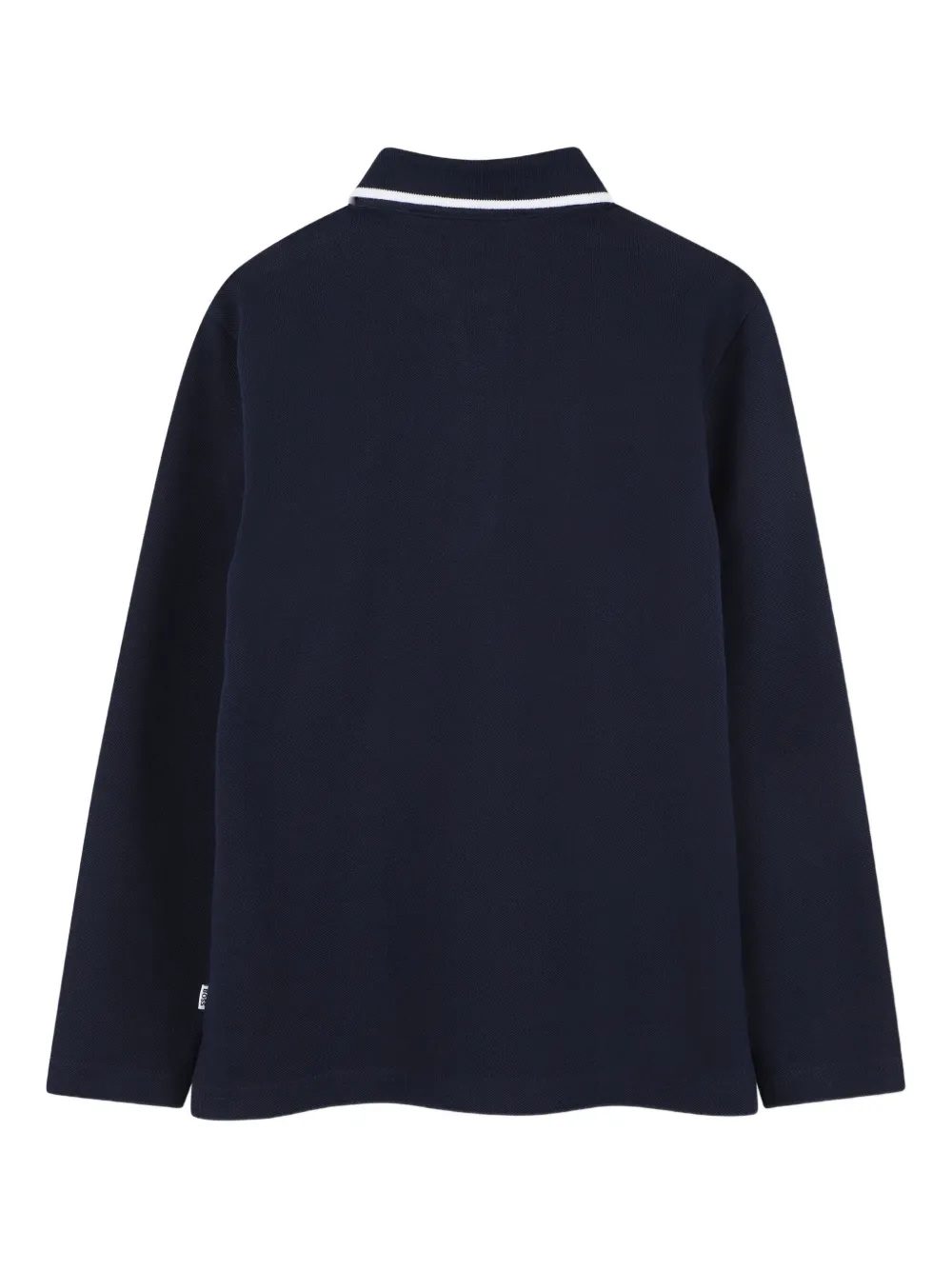 BOSS Kidswear Poloshirt met lange mouwen Blauw