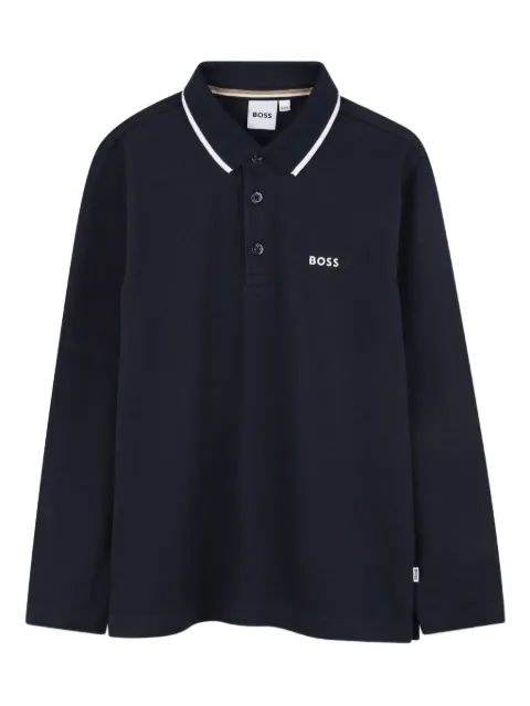 BOSS Kidswear long-sleeve polo shirt