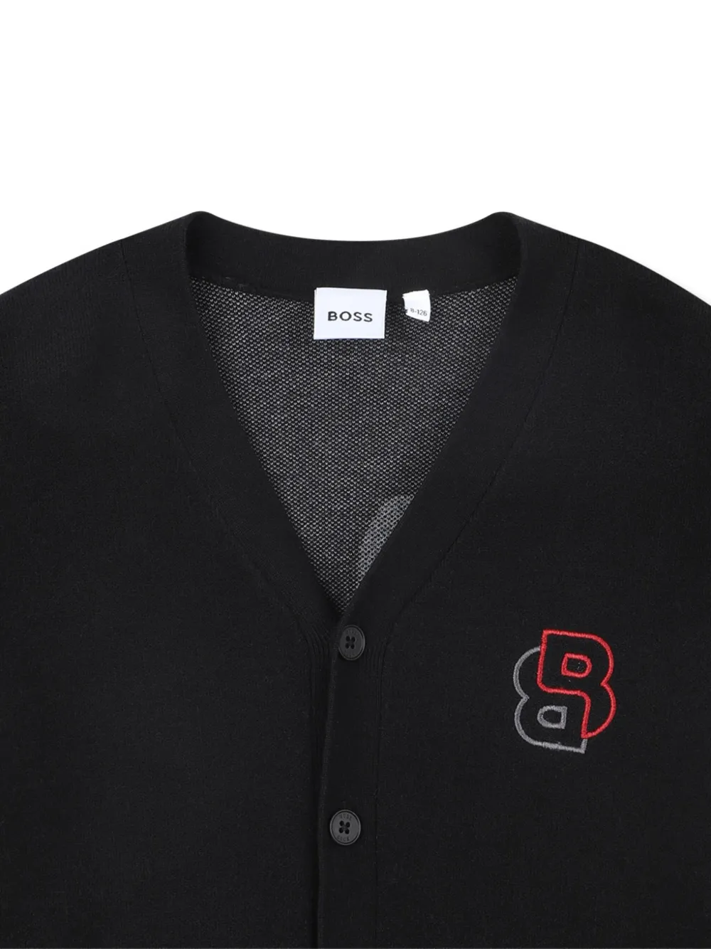 BOSS Kidswear Button-up vest Zwart
