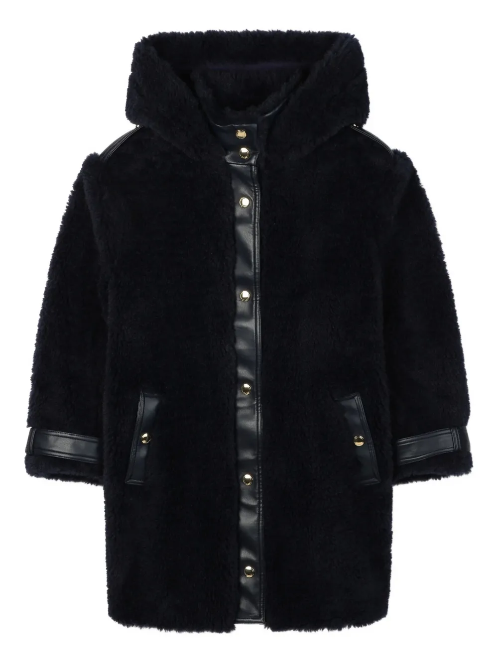 Chloé Kids Jas van imitatiebont Blauw