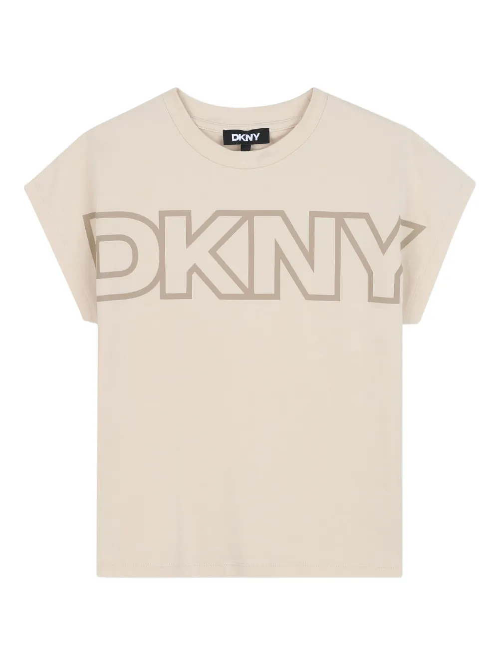 Dkny Kids T-shirt met logoprint Beige