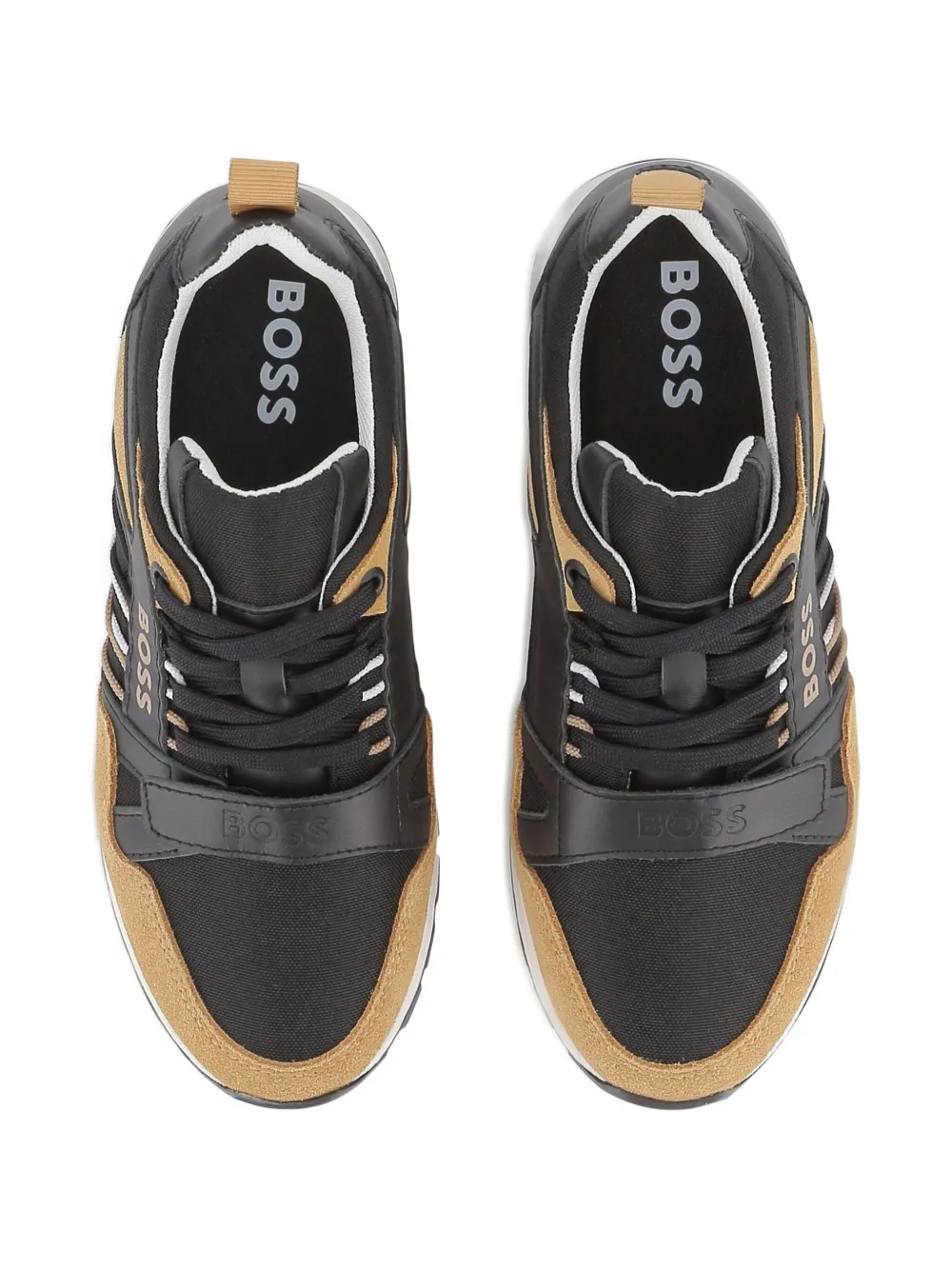 BOSS Kidswear logo-print sneakers Black