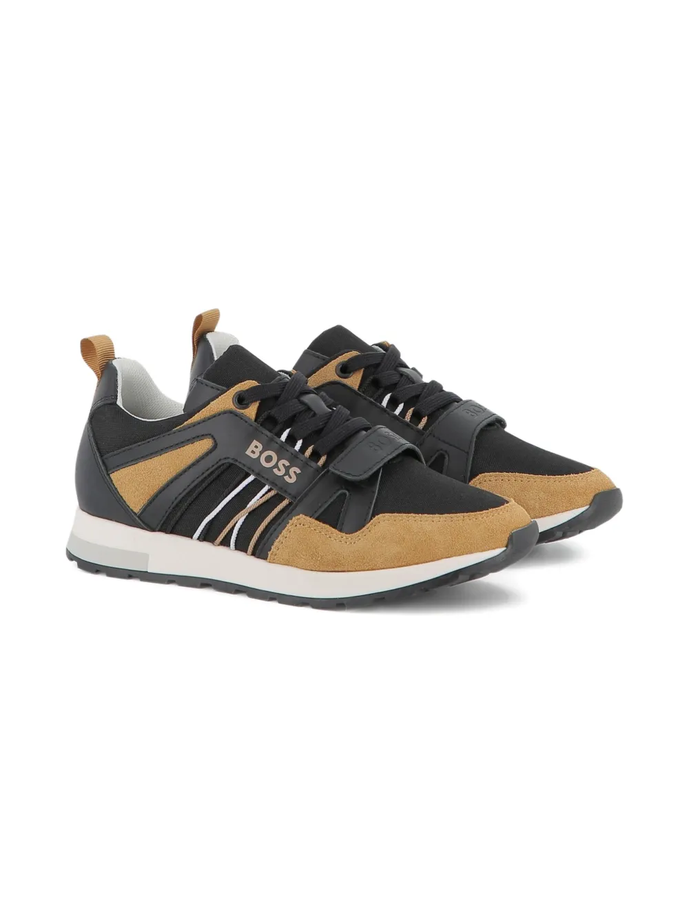 BOSS Kidswear logo-print sneakers Black