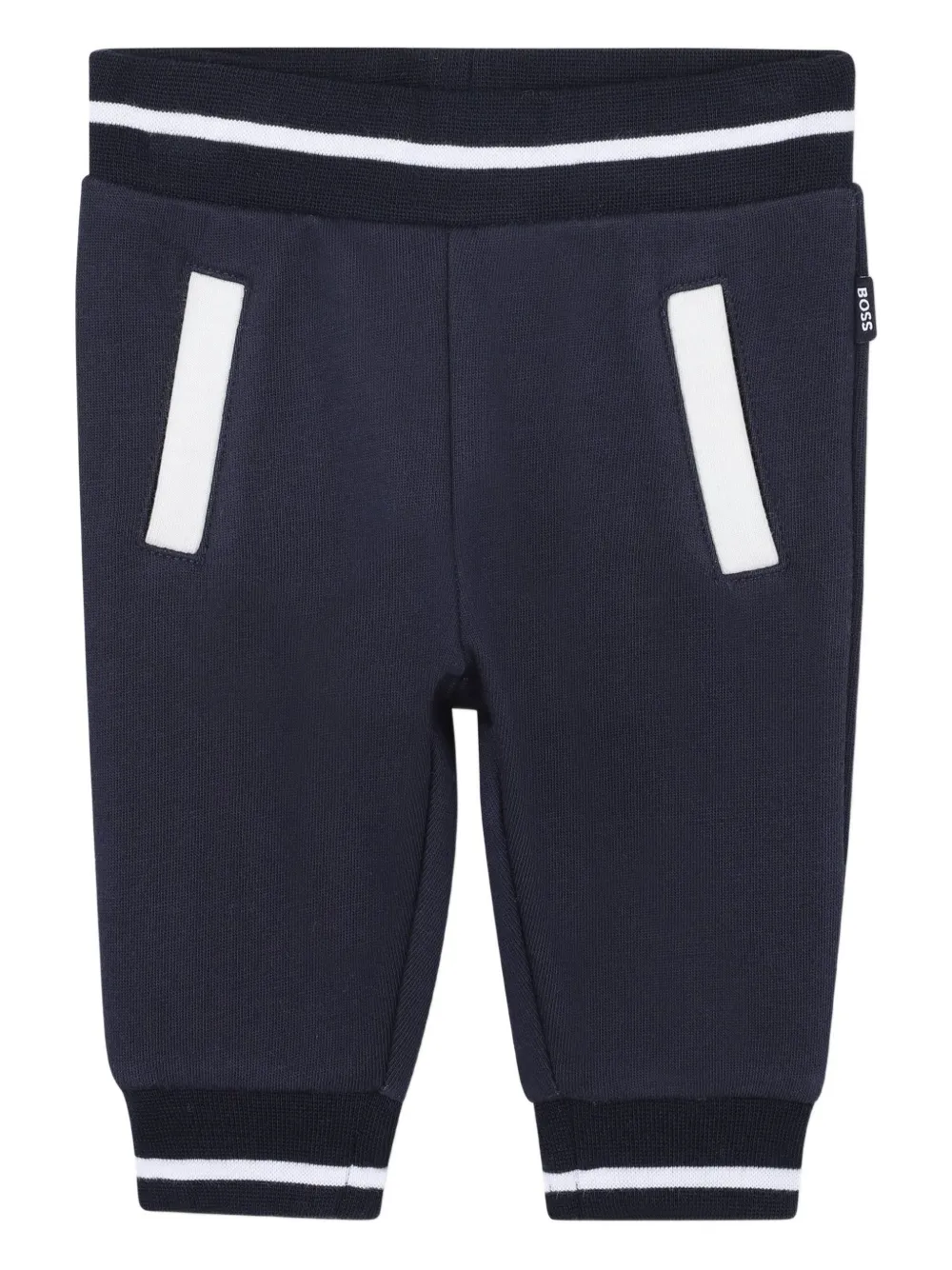 BOSS Kidswear Trainingspak met colourblocking Blauw