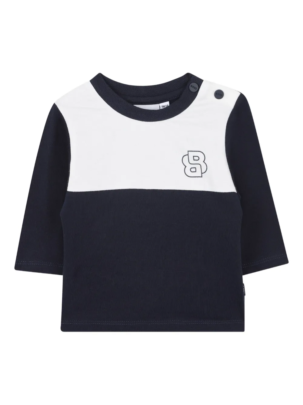 BOSS Kidswear Trainingspak met colourblocking Blauw