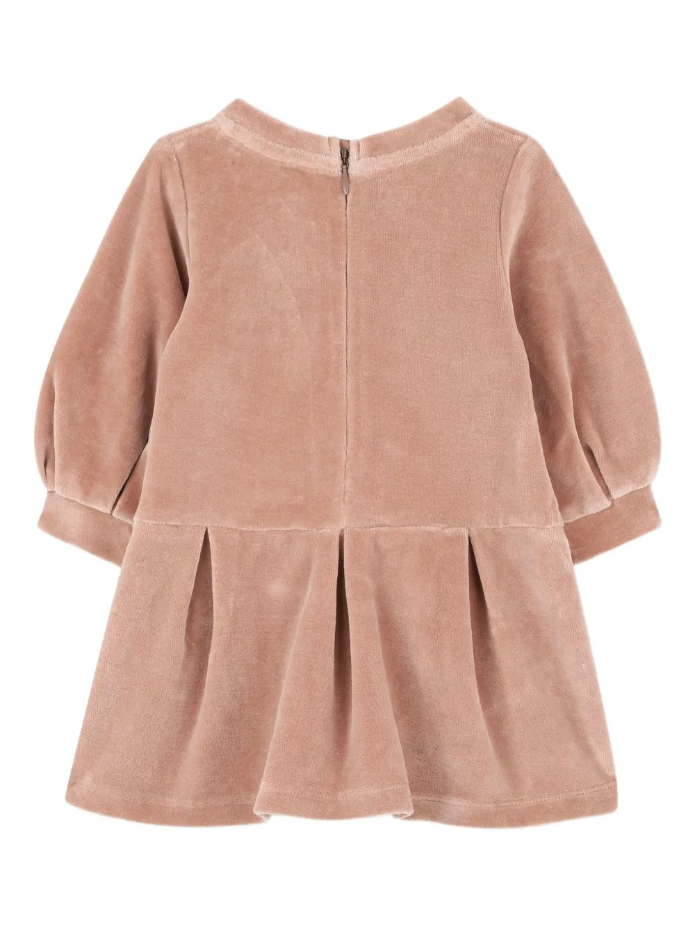 Chloé Kids Jurk met geborduurd logo Roze