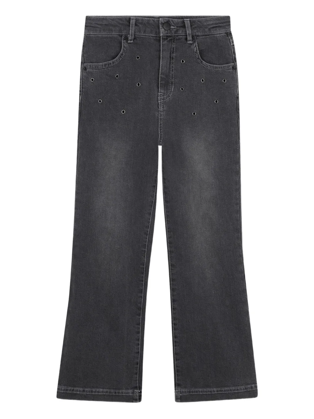 Dkny Kids Jeans verfraaid met ringlets Zwart