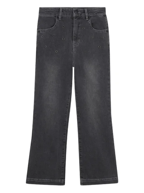 Dkny Kids eyelet-embellished jeans
