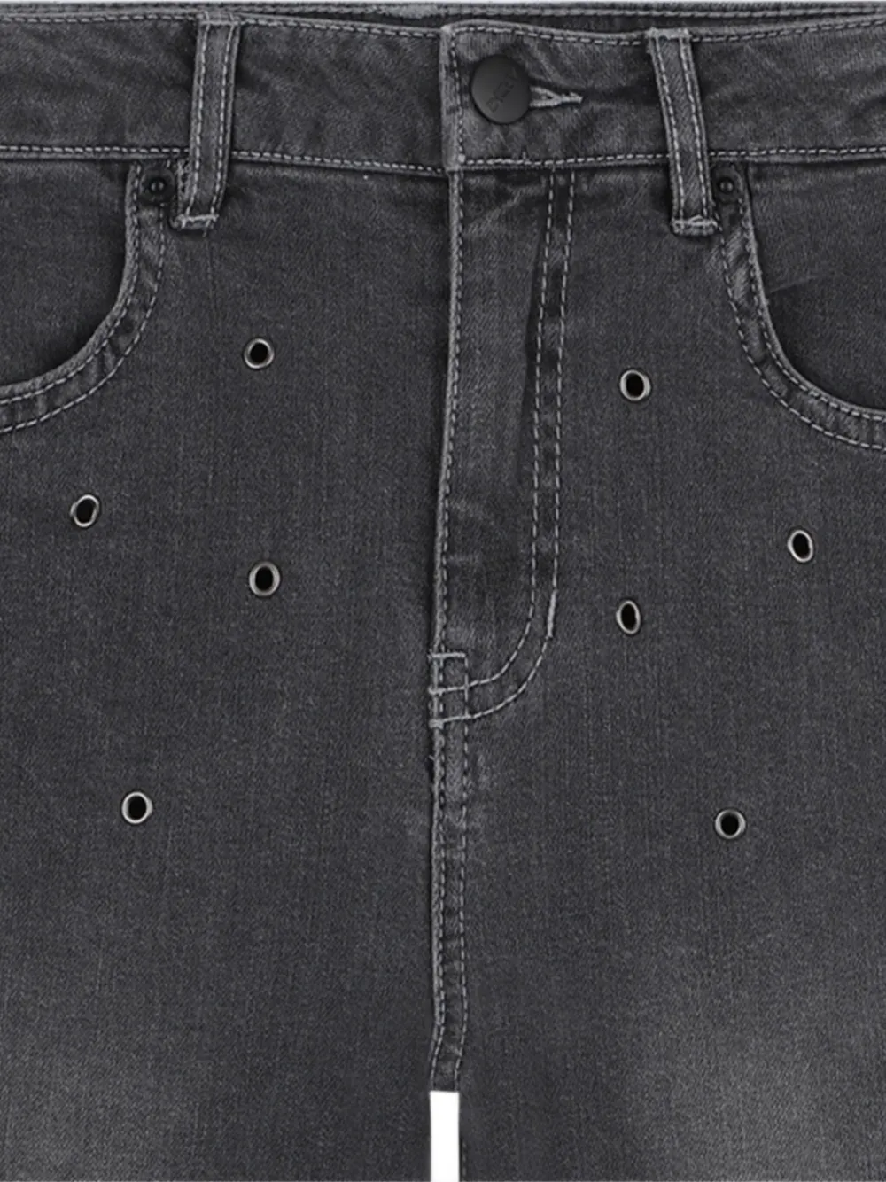 Dkny Kids Jeans verfraaid met ringlets Zwart