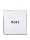 BOSS Kidswear reversible logo blanket - Brown