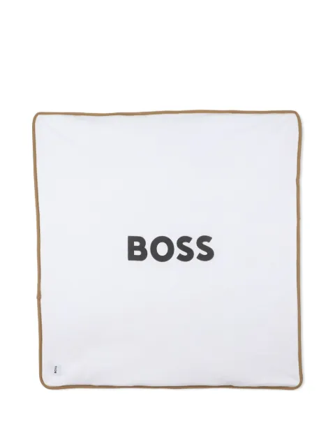 BOSS Kidswear reversible logo blanket
