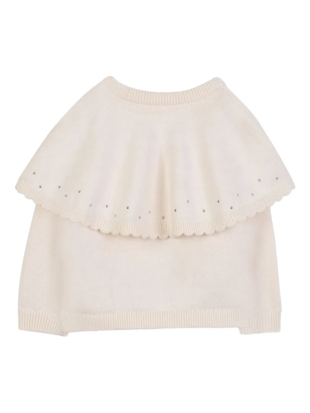 Chloé Kids Vest met ruches Beige