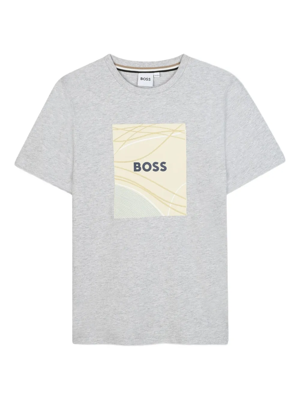 BOSS Kidswear T-shirt met grafische print Grijs