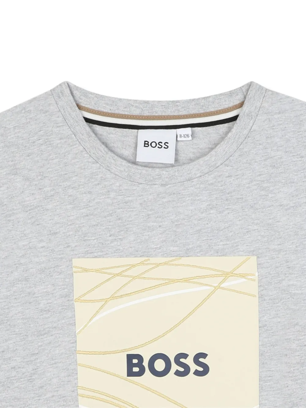 BOSS Kidswear T-shirt met grafische print Grijs