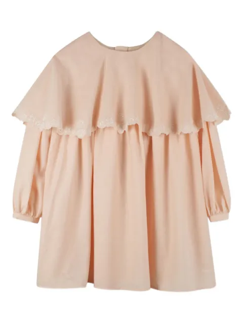 Chloé Kids فستان بطبقات وكرانيش