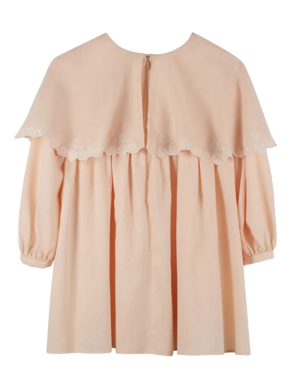 Chloé Kids Gelaagde jurk met ruches Roze