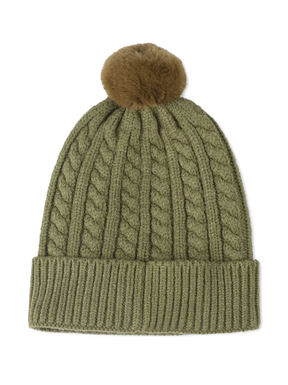 BOSS Kidswear Kabelgebreide muts - Groen