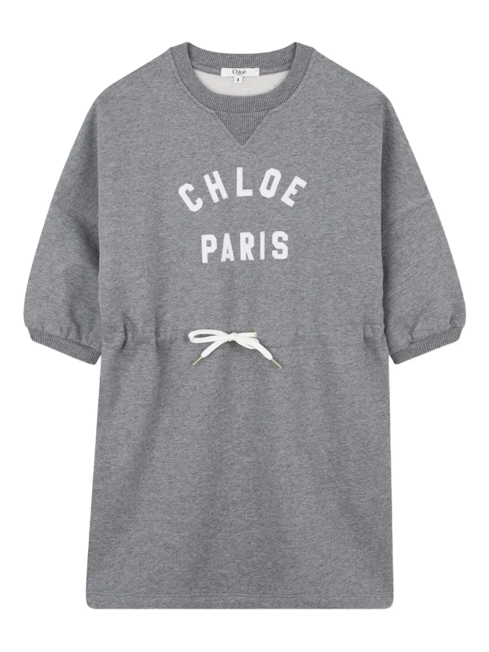 Chloé Kids Jurk met logoprint Grijs