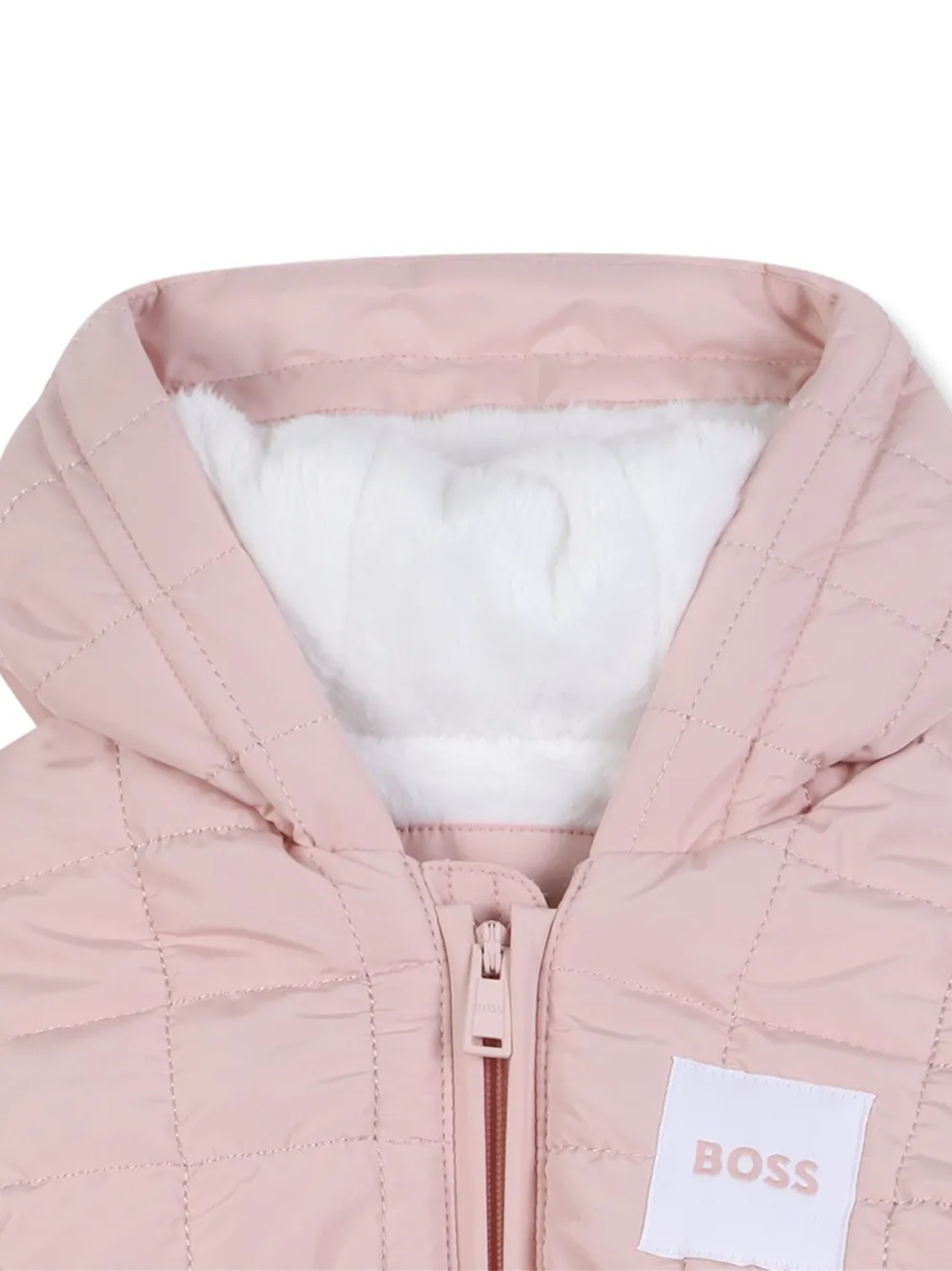 BOSS Kidswear Jack met capuchon Roze