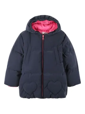 Billieblush heart-motif padded jacket